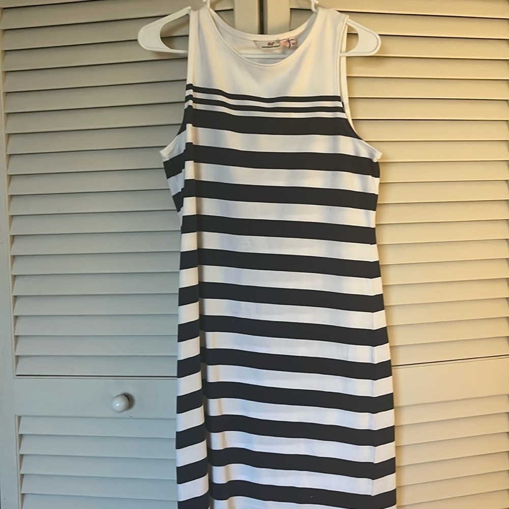 Vineyard Vines Striped Nantucket shift dress XS NWT BLUE/White - Picture 2 of 8